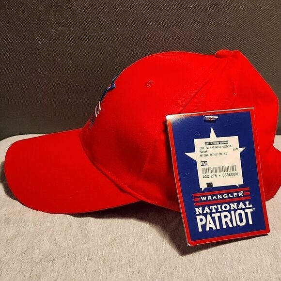 Wrangler National Patriot Velcroback Hat - New - Picture 3 of 8